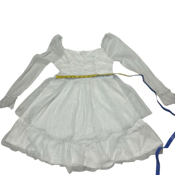 Altar'd White Mini Tiered Women's Dress Large - Picture 9 of 14